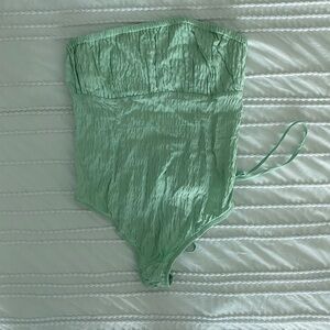 Mint Green Kids One Piece Swimsuit